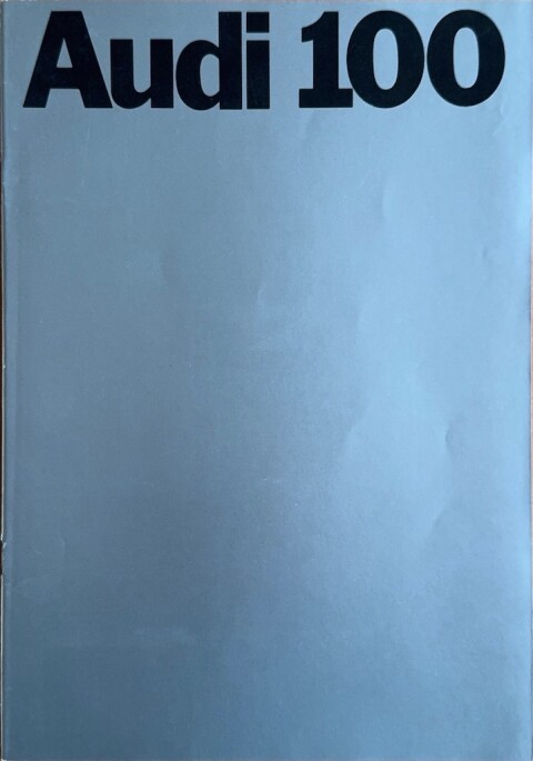 Audi 100 type C1 nr. 0652 028 00 32 000, 1968 10 A4, 24, NL year 1968 folder brochure