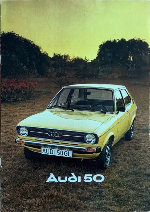 Audi 50 nr. 599:119.002.32, 1976 01 A4, 20, NL year 1976 folder brochure