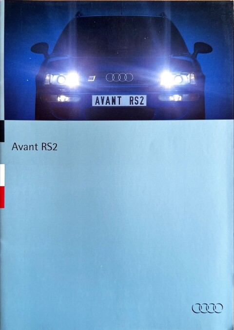 Audi Avant RS2 nr. 433:1305.45.18, 1994 07 A4, 16, EN year 1994 folder brochure