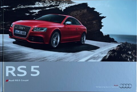 Audi RS 5 Coupe nr. 058:1152.00.46, 2010 09 20,2 x 30,0 (book), 60, FR year 2010 folder brochure