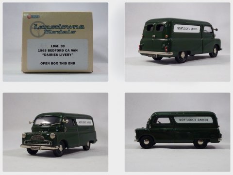 Bedford CA Van Mortlocks' Dairies, 1965, Lansdowne Models, LDM 39