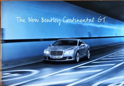 Bentley Continental GT nr. -, 2010 14,5 x 21,0, 28, EN year 2021 folder brochure
