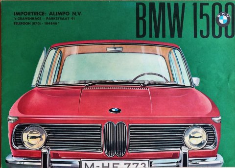 BMW 1500 nr. -, jaren 60 A4, 8, NL, € 25,=