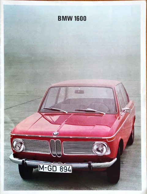 BMW 1600 nr. -, jaren 60 24,0 x 32,0, 16, NL year jaren 60 folder brochure