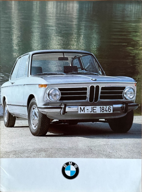 BMW 1602, 1802, 2002, 2002 tii nr. 01 80 9 790 010, 1972 09 24,0 x 32,0, 20, DE year 1972 09 folder brochure