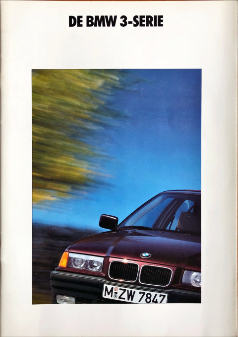 BMW 3 serie sedan (E36) nr. 111 03 01 65, 1991 (1:91) A4, 50, NL year 1991 folder brochure