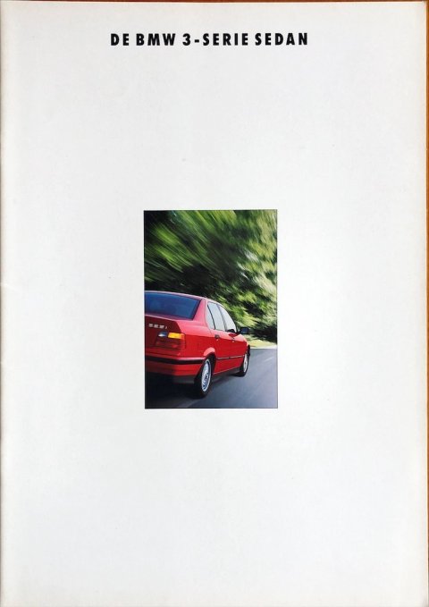 BMW 3-serie sedan (E36) nr. 211 03 21 65, 1992 (2:92) A4, 36, NL year 1992 folder brochure