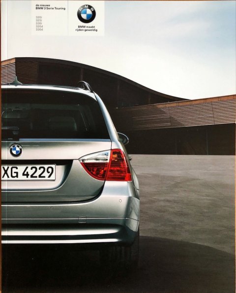 BMW 3-serie touring (E91) nr. 511 003 298 65, 2005 (2:05) 23,0 x 29,0, 68, NL year 2005 folder