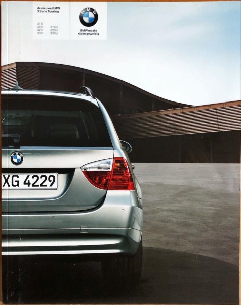 BMW 3-serie touring (E91) nr. 611 003 147 65, 2006 (1:06) 23,0 x 29,0, 68, NL year 2006 folder