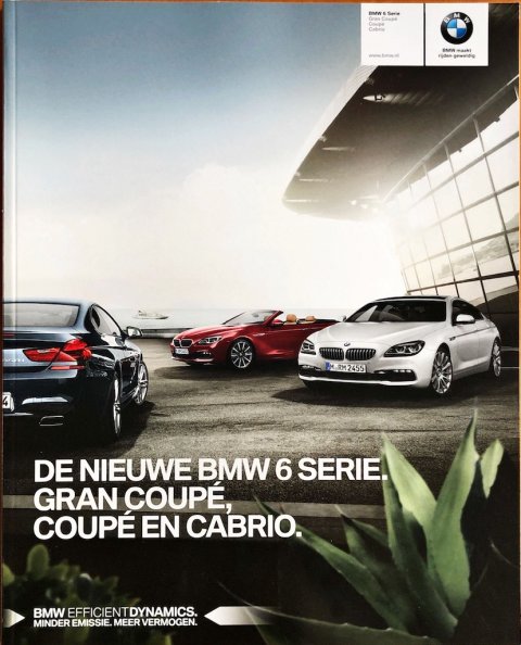 BMW 6-serie cabriolet, coupe en gran coupe (F12, F13, F06) nr. 411 006 107 65, 2015 (1:15)