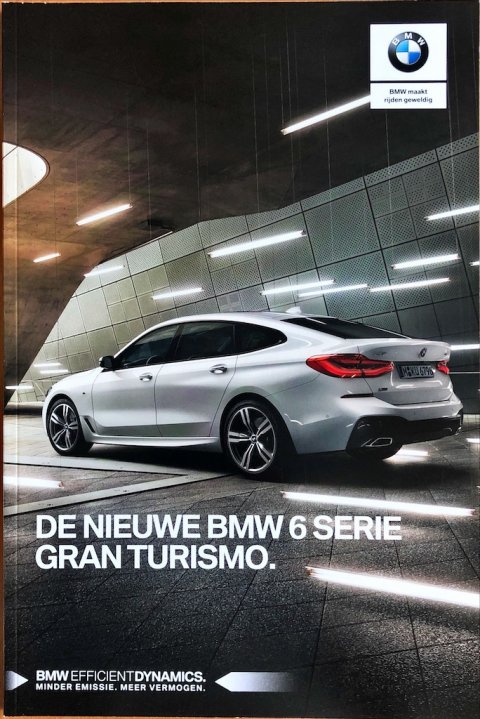 BMW 6-serie Gran Turismo (G32) nr. 411 005 337 65, 2017 (2/17) 20,0 x 30,0, 44, NL year 2017 folder brochure