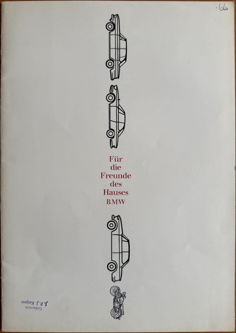 BMW Für die Freunde des Hauses BMW nr.  , 1966 A4, 24, DE year 1966 folder brochure