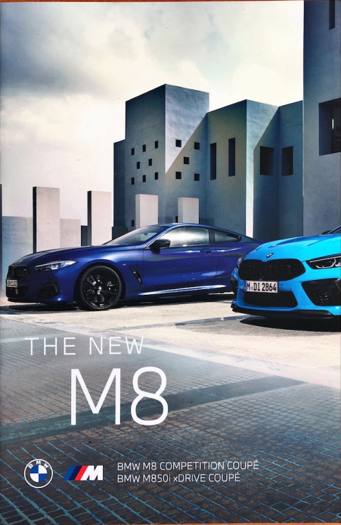 BMW M8 Competition / M850i coupe nr. 411 008 055 00, 2022 (1/22) 20,0 x 30,0, 20, BE-NL year 2022 folder brochure