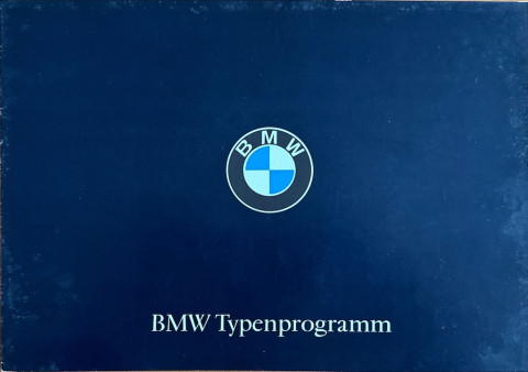 BMW Typenprogramm R27, R50, R60, R69S, LS Luxus, 700 cabrio, 1600, 1800, 2000 CS, 3200 CS nr. 19060 200, 1965 A4, 8, DE year 1965 folder brochure