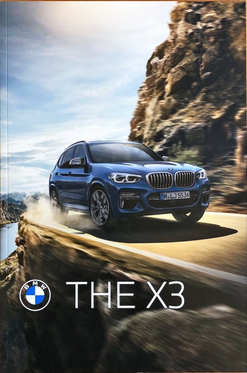 BMW X3 nr. 411 003 083 65, 2020 (1:20) 20,0 x 30,0, 44, NL year 2020 folder brochure