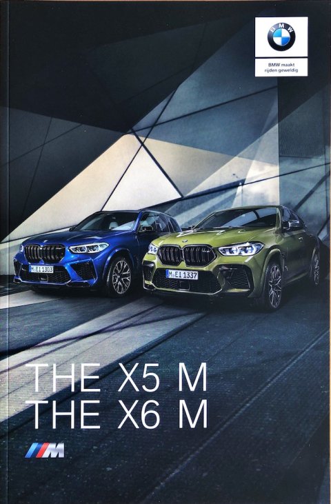 BMW X5 M   X6 M nr. 411 003 315 65, 2019 (2:19) 20,0 x 30,0, 28, NL year 2019 folder brochure