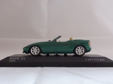 BMW, Z1 (E30), 1988-1991, groen, Minichamps, 400 020100