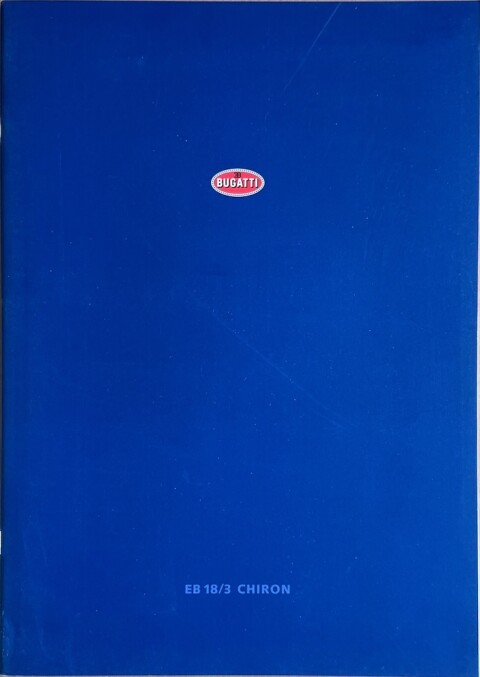 Bugatti EB 18/3 Chiron nr. 915:1192.05.00, 1999 09 24,5 x 34,5, 20, DE year 1999 folder brochur/