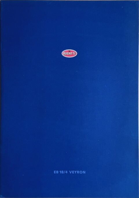 Bugatti EB 18/4 Veyron nr. 015/1192.01.46, 2000 03 24,5 x 34,5, 20, FR year 2000 folder brochure