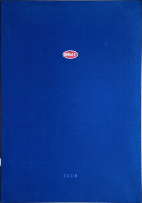 Bugatti EB 218 nr. 915/1190.04.00, 1999 03 24,5 x 34,5, 12, DE year 1999 folder brochure