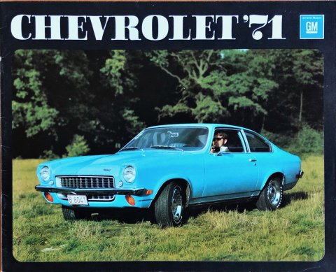 Chevrolet 1971 models nr. J.2922, 1970-10 22,5 x 28,0, 16, NL year 1970 folder brochure