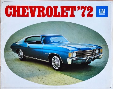 Chevrolet 1972 models nr. J.2962, 1971-11 22,5 x 28,0, 16, NL year 1971 folder brochure