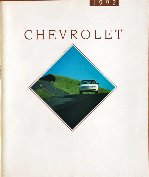 Chevrolet 1992 models nr. 5145, 1991-07 23,0 x 27,5, 104, EN year 1991 folder brochure