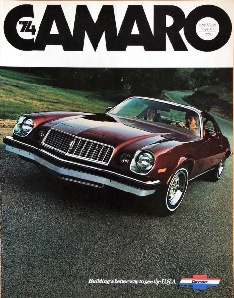 Chevrolet Camaro 74 nr. 2671, 1973-09 EN 1973 folder brochure