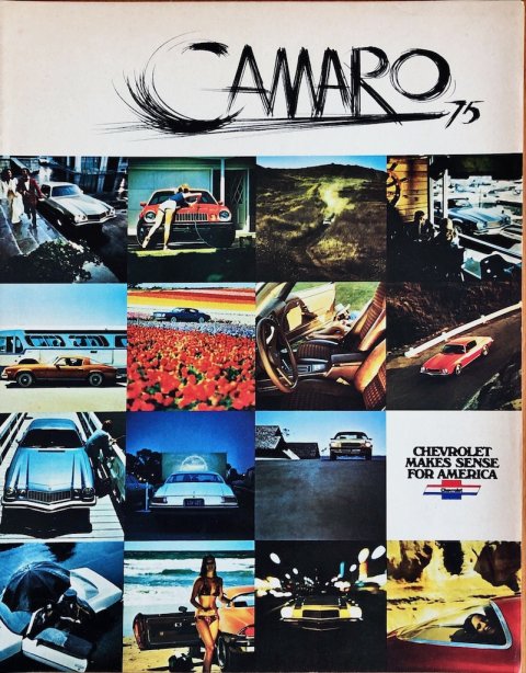 Chevrolet Camaro 75 nr. 3011, 1974-09 EN 1974 folder brochure