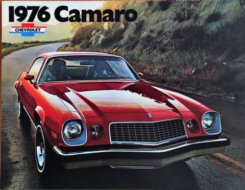 Chevrolet Camaro 76 nr. 3311, 1975-09 EN 1975 folder brochure