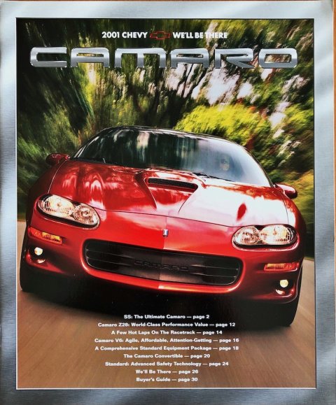 Chevrolet Camaro nr. -, 2001 EN 2001 folder brochure