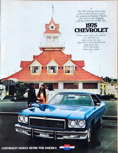 Chevrolet Capric, Impala, Bel Air nr. 3010, 1974-09 21,7 x 28,0, 20, EN year 1974 folder brochure