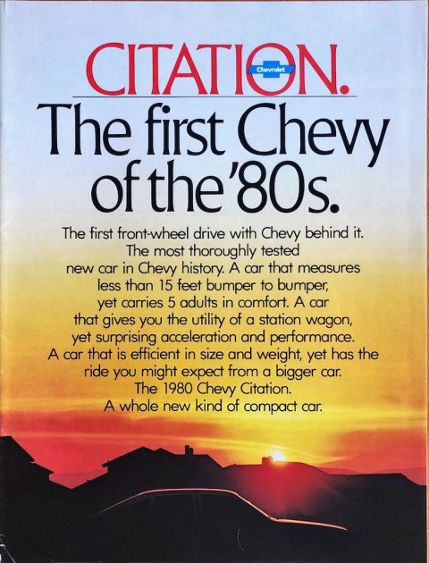 Chevrolet Citation nr. 3827, 1979-02 21,7 x 28,0, 24, EN year 1979 folder brochure