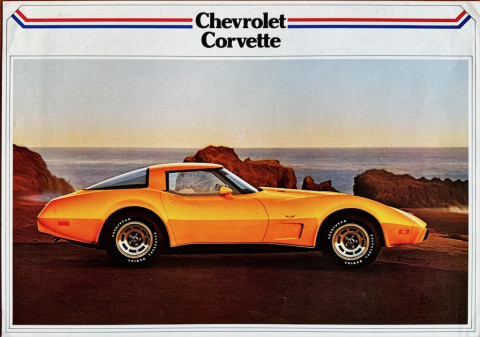 Chevrolet Corvette A4 leaflet NL folder brochure