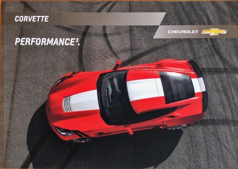 Chevrolet Corvette nr. 18-CHE-COR-FR, 2018 19,5 x 27,5, 68, FR year 2018 folder brochure