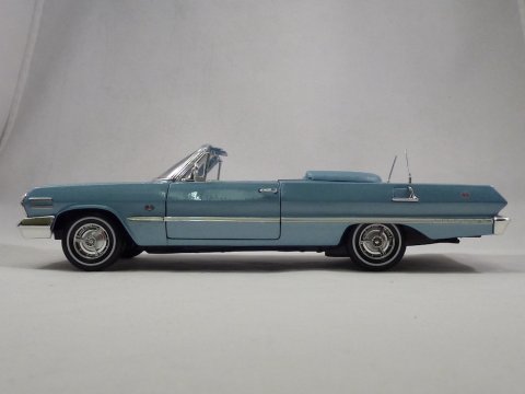 Chevrolet Impala cabriolet, 1963, Welly, 2434, scale 1op24