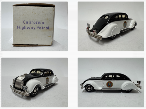 Chrysler Airflow 2 Door Coup&eacute;, California Highway Patrol, 1934 Durham, DC 1G