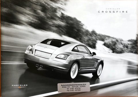 Chrysler Crossfire nr. -, 2003-08 A4, 16, NL year 2003 folder brochure