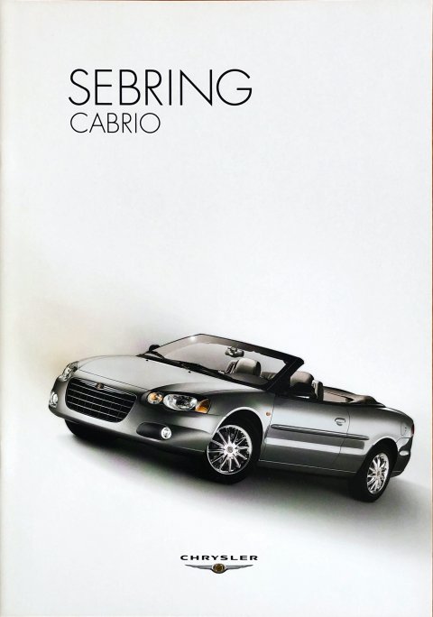 Chrysler Sebring cabrio nr. -, 2005-10 A4, 12, NL year 2005 folder brochure