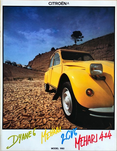 Citroën 2CV6 - Dyane 6 - Mehari - Mehari 4x4 nr. -, 1979 (mj. 1980) 21,0 x 27,0, 20, NL year 1979 folder brochure