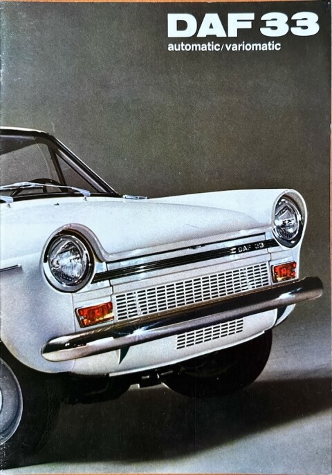 Daf 33 automatic : variomatic nr. NP 5338, 1970 09 A4, 12, NL year 1970 folder brochure