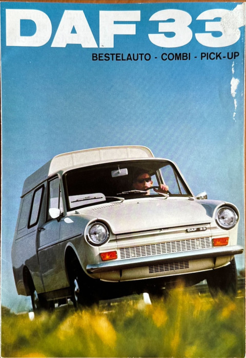 Daf 33 Bestelauto, combi, pick up nr. NB 5427, 1970 01 A4, 8, NL year 1970 folder brochure
