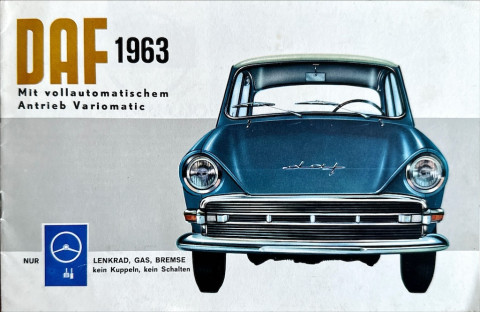 Daf 750 en Daffodil nr. DP 2887, 1963 01 21,5 x 28,0, 8, DU year 1963 folder brochure