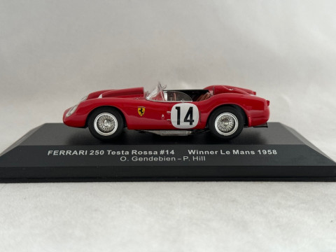 Ferrari 250 Testa Rossa Le Mans #14 O. Gendebien   P. Hill 1958 IXO LM1958