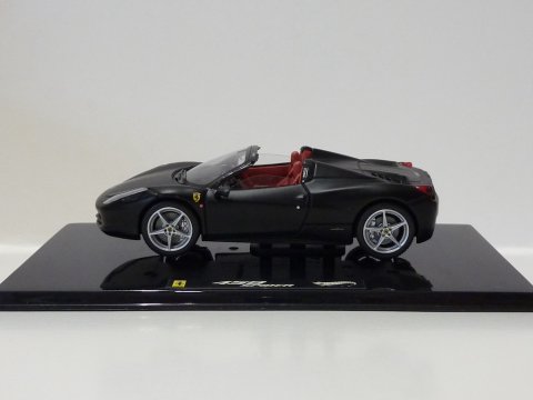 Ferrari 458 Italia Spider 2011 black Hot Wheels Elite W1184