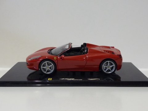 Ferrari 458 Italia Spider 2011 red Hot Wheels Elite W1182