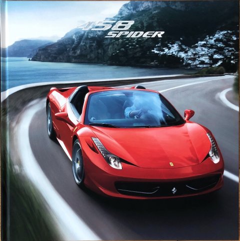 Ferrari 458 Spider nr. 4056, 2011 29,0 x 29,0 (book), 72, EN:IT year 2011 folder brochure (1)