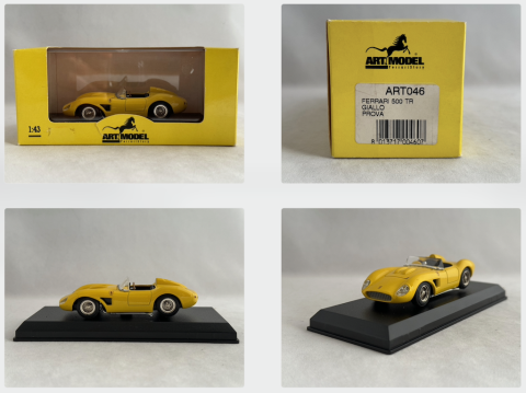 Ferrari 500 TR giallo prova 1956 Art Model ART046