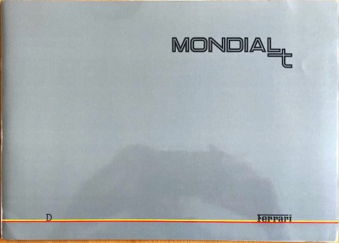 Ferrari Mondial T (persmap) nr. N.545:89, 1989 A4, 20, DU, 1989 folder brochure