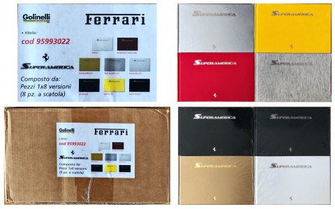 Ferrari Superamerica, 2005, Set of 8 hard cover brochures, limited to 559 sets